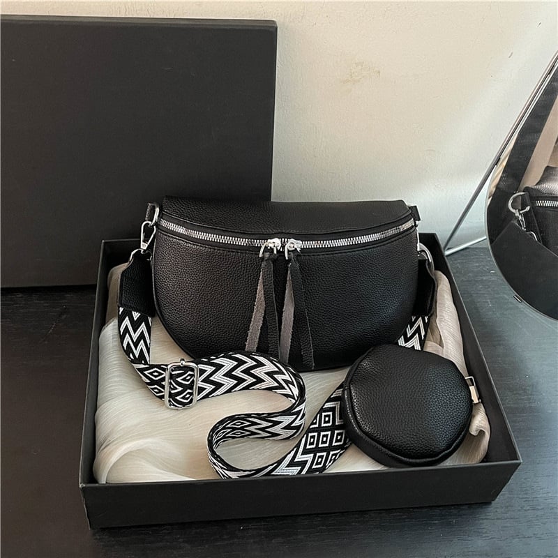 👜 Crossbody kabelka👜 Kůže je odolná vůči opotřebení a trvanlivá, takže se nemusíte obávat, že ji v dešti postříká voda, a po dlouhodobém používání se snadno nedeformuje🔥