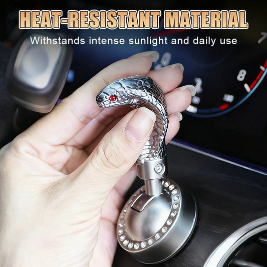 Páka startování auta ve tvaru hada s jedním tlačítkem