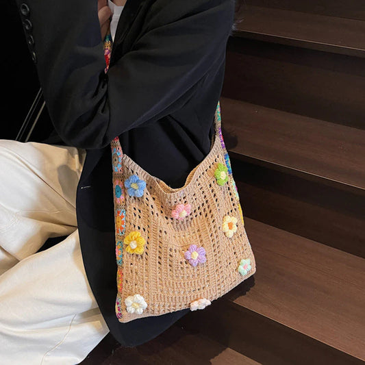 🔥 🔥Dámská etnická háčkovaná kabelka přes rameno👜