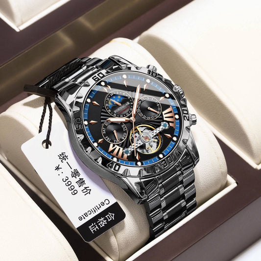 ⌚Zbrusu nové švýcarské vodotěsné automatické mechanické hodinky⌚