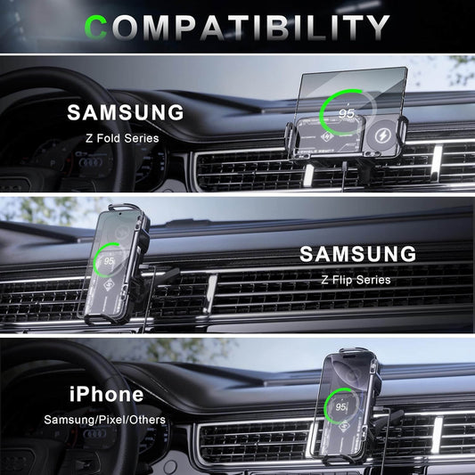 Bezdrátová nabíječka do auta Z1 s rychlým nabíjením 15 W