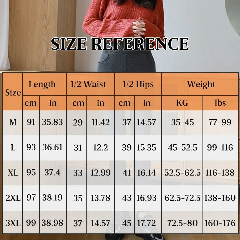 🔥 🔥 Módní dámské termo kašmírové úzké kalhoty👖