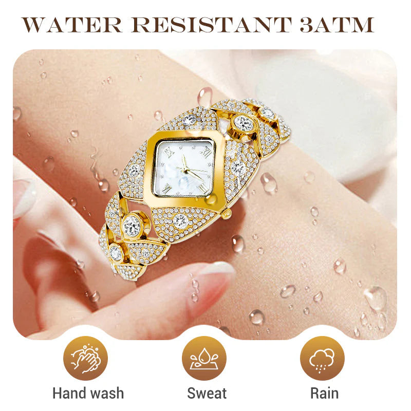 💎Dámské retro quartzové hodinky se třpytivými kamínky⌚
