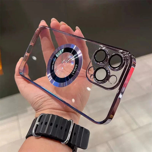 Průhledné a snadno použitelné, magneticky se připevňuje okamžitě, neviditelný ochránce vašeho iPhonu.