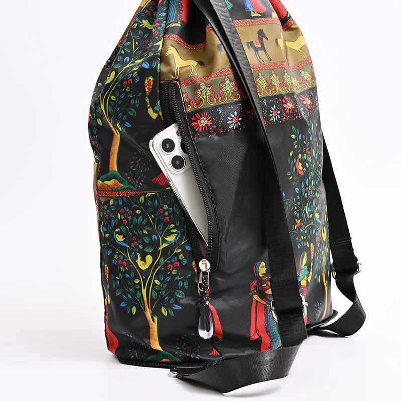 Skládací sportovní batoh s velkou kapacitou a stahovací šňůrkou🎒