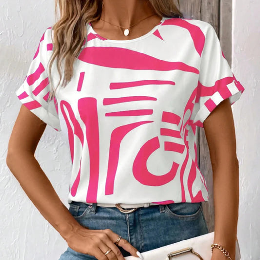 👕Dámské ležérní tričko s krátkým rukávem