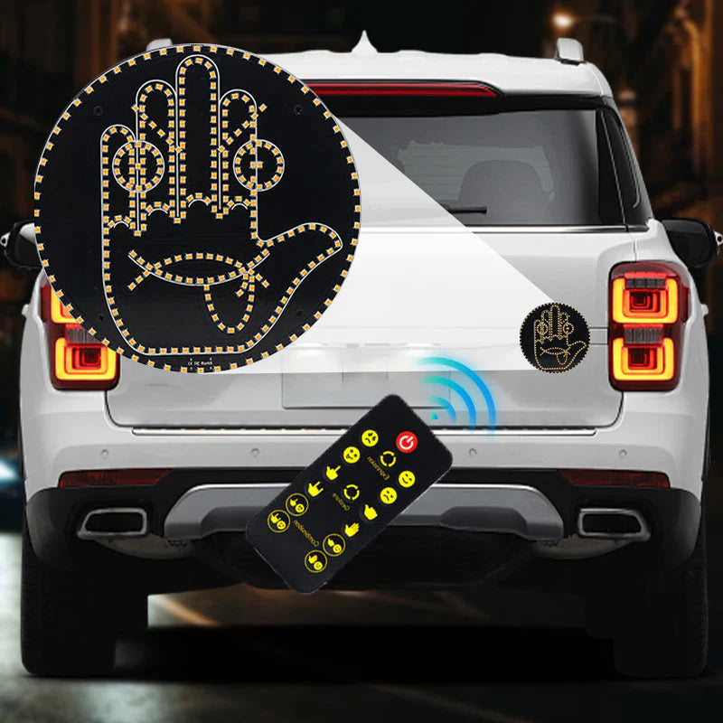 LED světlo pro výraz a gesta na zadní okno auta 😎