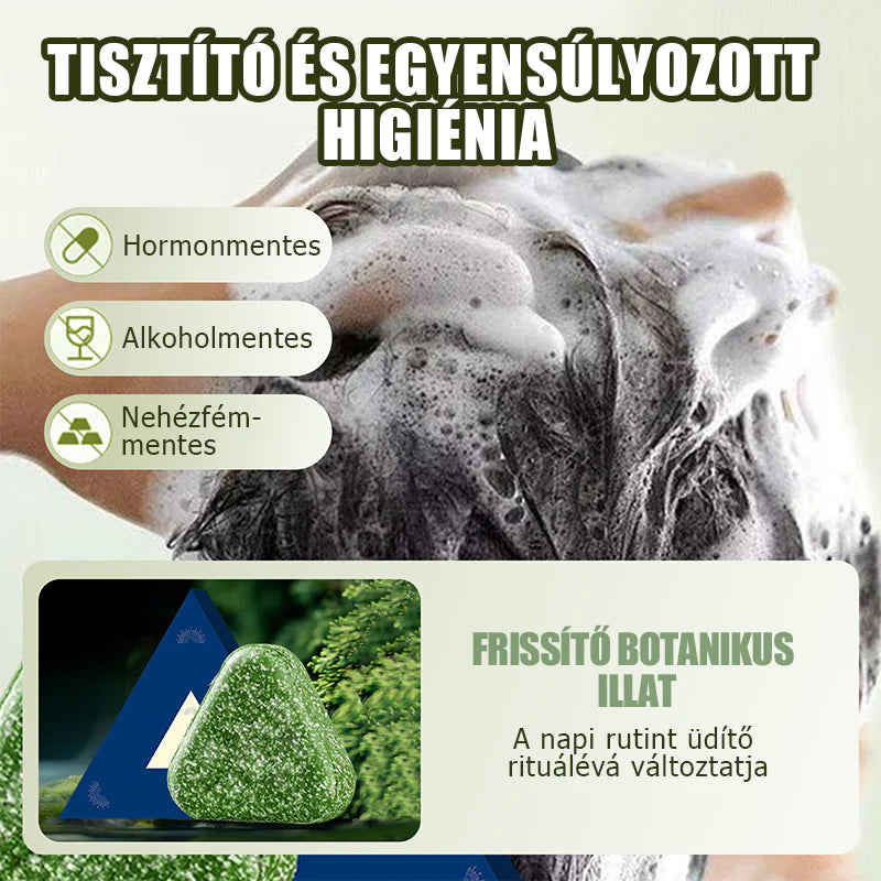 Přírodní tuhý šampon pro posílení vlasů