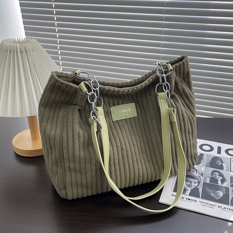 Julia™ | Bavlněná manšestrová taška👜