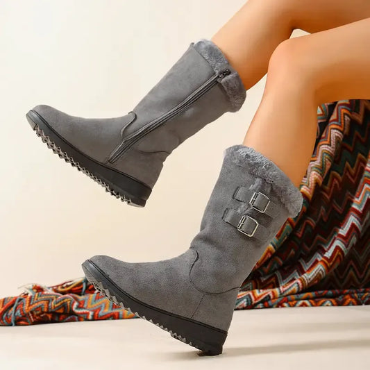 🔥 🔥 🔥Teplé dámské sněhule střední výšky s plyšovou podšívkou!