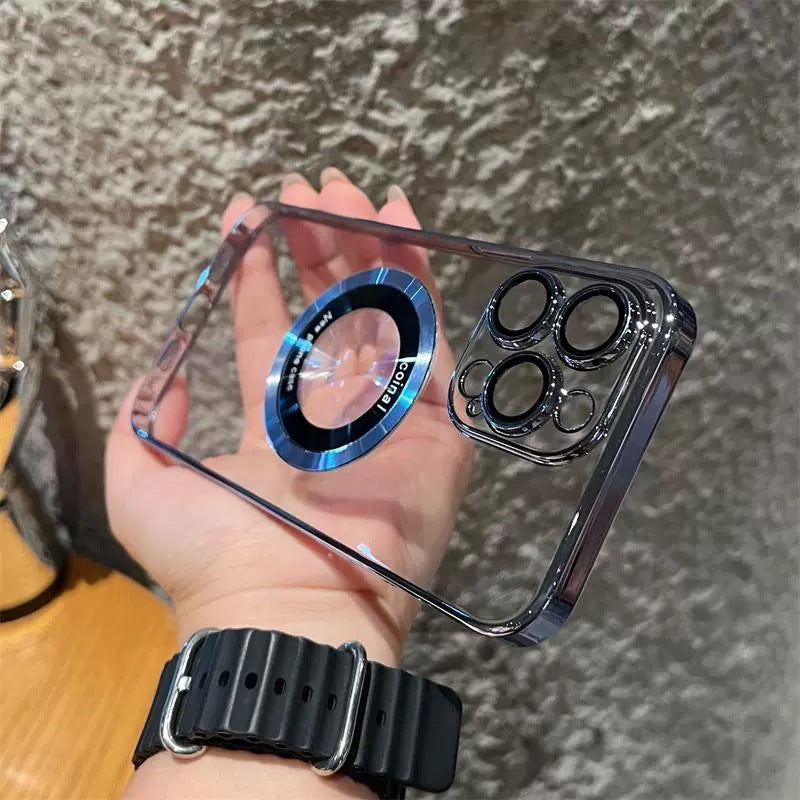 Průhledné a snadno použitelné, magneticky se připevňuje okamžitě, neviditelný ochránce vašeho iPhonu.