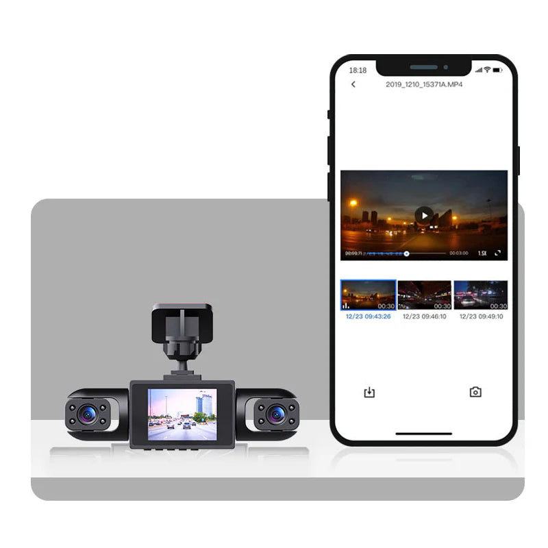 Autokamera se 4 objektivy a 360° úhlem záběru
