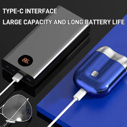 Pánský elektrický holicí strojek s plovoucími břity s dvojitým kroužkem – výkonný motor, přesné holení, vodotěsnost IPX7, rychlé nabíjení USB-C a dlouhá výdrž baterie