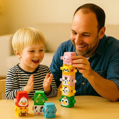 Montessori pedagogická stavebnice – Zvířata na skládání