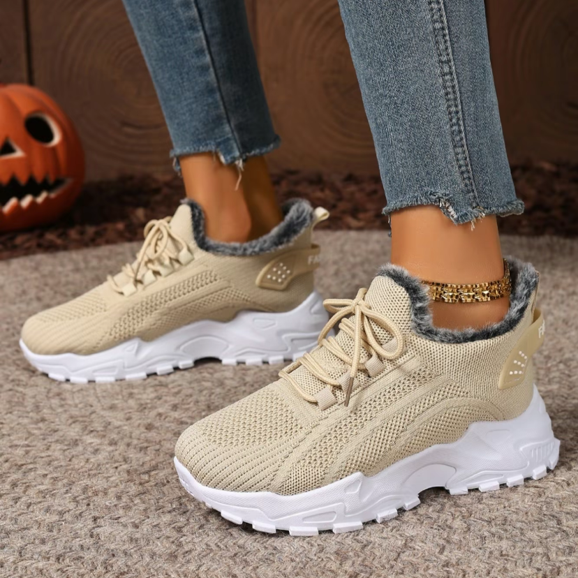 🔥Last Day Promotion 50% OFF - Women's plush cotton sneakers