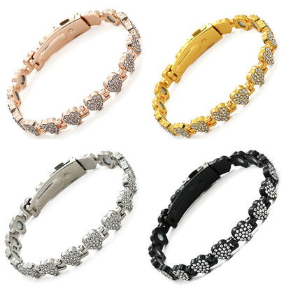 🔥 Sleva 60 % - Oslnivý magnetický měděný náramek ve tvaru srdce pro ženy! 💖✨ 99,99% čistá měď, magnety 3800 Gaussů a nastavitelný střih - elegantní, ideální jako dárek