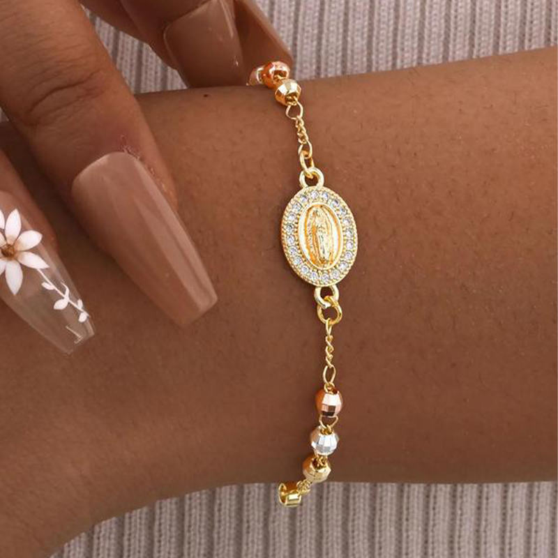 📢📢50% SLEVA!!!✝️Elegantní štrasový křížový náramek