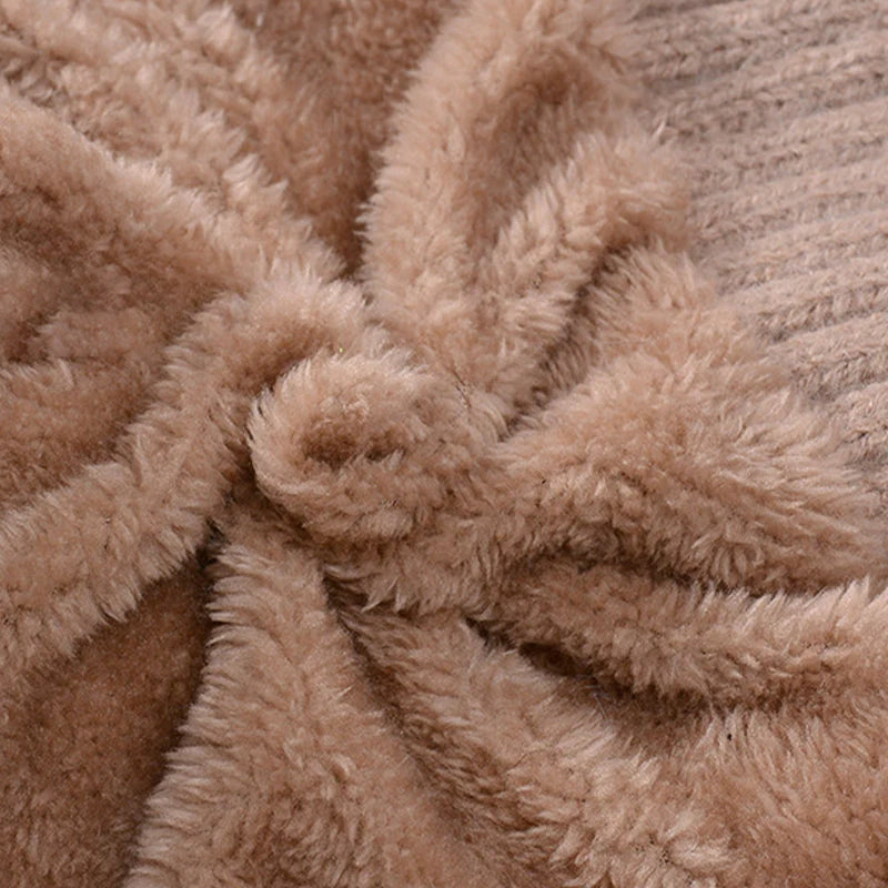 【Kup 1, získej 1 zdarma】🔥🔥🔥stylová, hrubá pletená zimní čepice s teplou pokrývkou obličeje a šátkem🧣