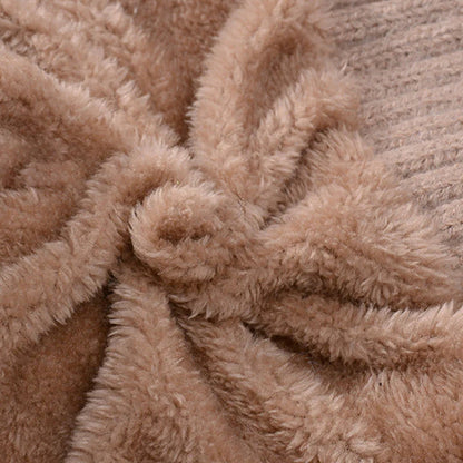 【Kup 1, získej 1 zdarma】🔥🔥🔥stylová, hrubá pletená zimní čepice s teplou pokrývkou obličeje a šátkem🧣