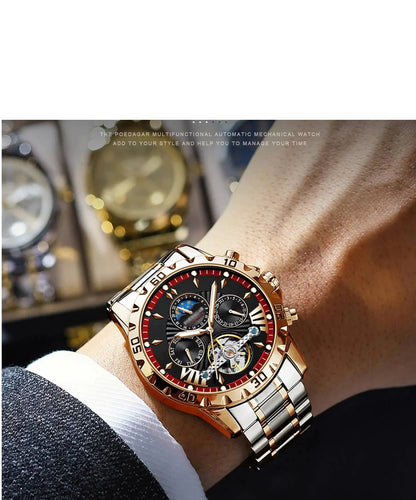 ⌚Zbrusu nové švýcarské vodotěsné automatické mechanické hodinky⌚