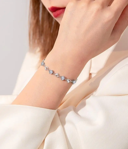 🎁🌊Dárková sada Srdce oceánu (náhrdelník + náramek se srdíčkem)