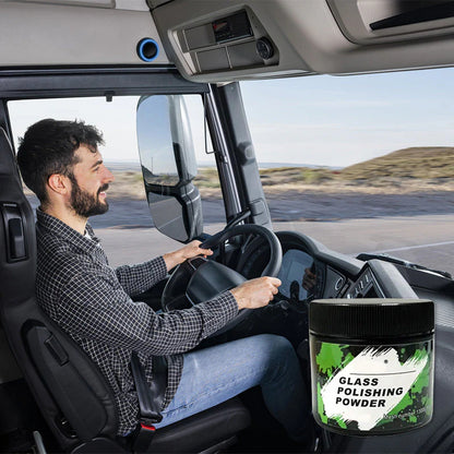 Lešticí prášek na autoskla | Účinné čištění · Odstraňování olejového filmu · Křišťálově čistý povrch