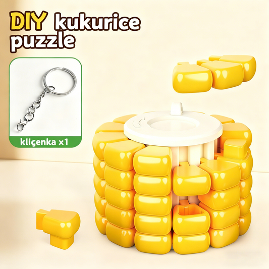 😎3D dekompresní hračka z kukuřičných zrn🏆