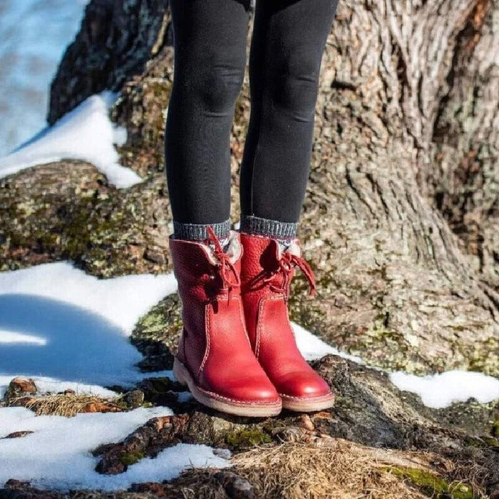 🔥50% sleva dnes - Nenechte si ujít tyto ergonomicky tvarované ortopedické boty - zimní fleecová podšívka + ručně šité👞