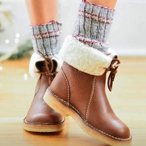 🔥50% sleva dnes - Nenechte si ujít tyto ergonomicky tvarované ortopedické boty - zimní fleecová podšívka + ručně šité👞