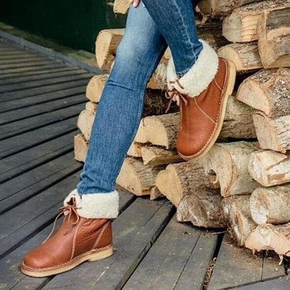 🔥50% sleva dnes - Nenechte si ujít tyto ergonomicky tvarované ortopedické boty - zimní fleecová podšívka + ručně šité👞