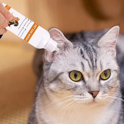 Čistič uší pro psy a kočky – 120 ml | Redukuje bakterie a odstraňuje vosk