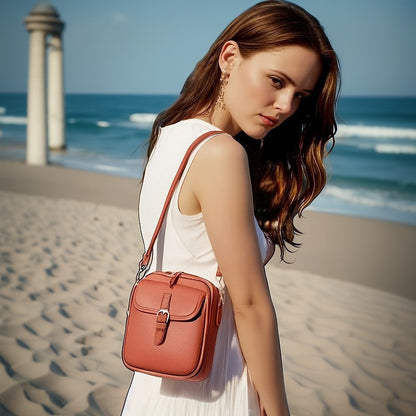 Kožená kabelka přes rameno