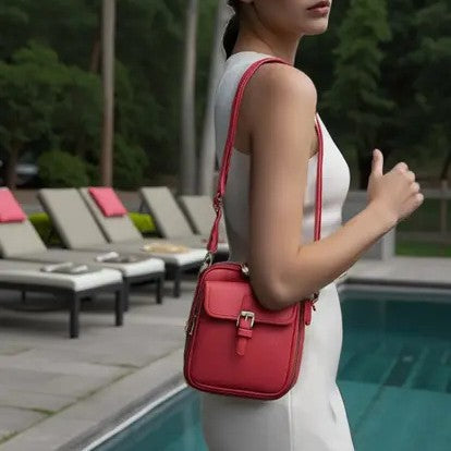 Kožená kabelka přes rameno