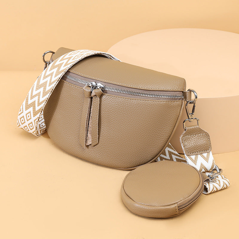 👜 Crossbody kabelka👜 Kůže je odolná vůči opotřebení a trvanlivá, takže se nemusíte obávat, že ji v dešti postříká voda, a po dlouhodobém používání se snadno nedeformuje🔥