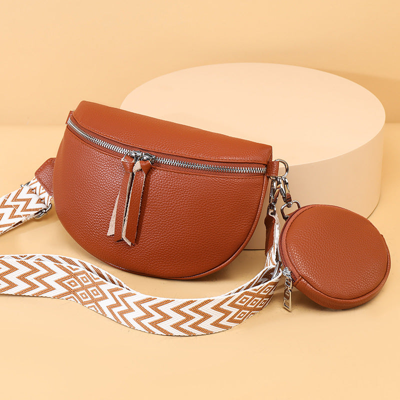 👜 Crossbody kabelka👜 Kůže je odolná vůči opotřebení a trvanlivá, takže se nemusíte obávat, že ji v dešti postříká voda, a po dlouhodobém používání se snadno nedeformuje🔥