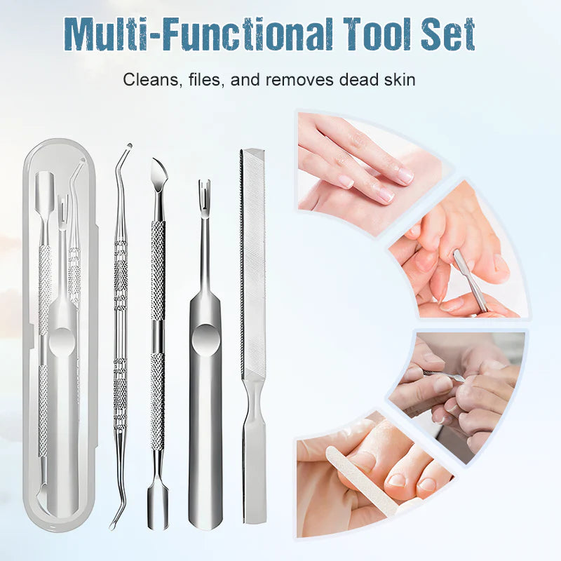 Sada na manikúru a pedikúru z nerezové oceli