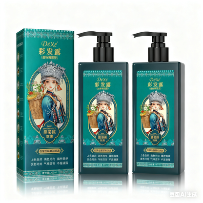 ✨🌿vlasová barva s rostlinnými výtažky na šedivé vlasy