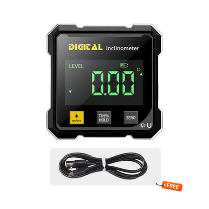 📐4 stranný magnetický digitální úhloměr s laserem