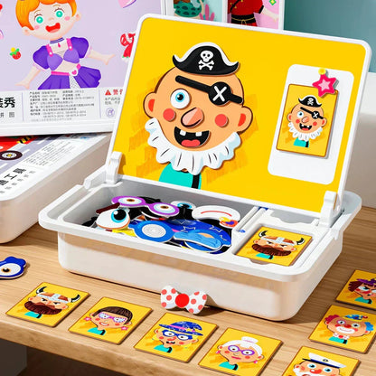 Zábavné magnetické puzzle – oboustranná vzdělávací hra pro děti