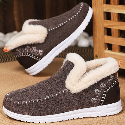 🔥Last Day Promotion 50% OFF - Women's Handcrafted Comfortable Slip-On Snow Boots