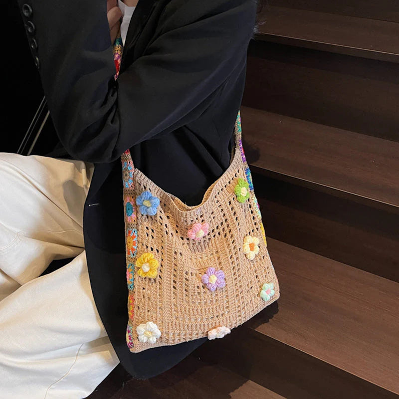 🔥 🔥Dámská etnická háčkovaná kabelka přes rameno👜