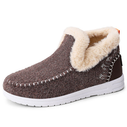🔥Last Day Promotion 50% OFF - Women's Handcrafted Comfortable Slip-On Snow Boots