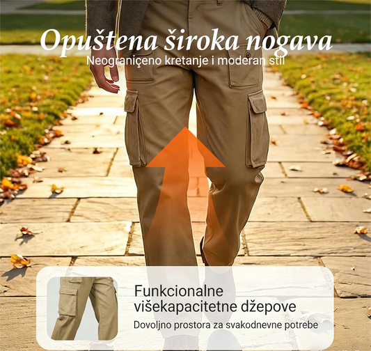 🔥 Super oblíbené produkty 🔥Víceúčelové pracovní kalhoty – rovné a s mnoha kapsami! 🌟🛡️