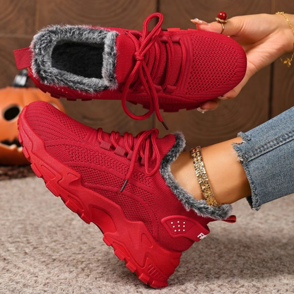 🔥Last Day Promotion 50% OFF - Women's plush cotton sneakers