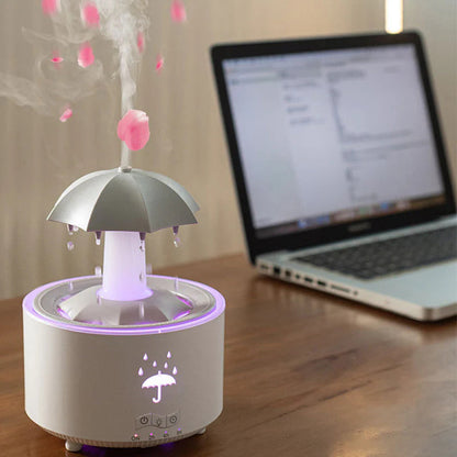7barevný rotující aromaterapeutický zvlhčovač Raindrop