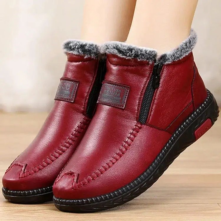 ❄️ 👢Dámské kotníkové boty z pravé kůže, protiskluzové