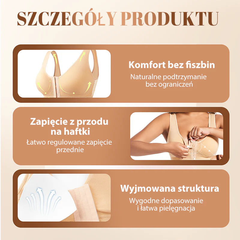 Dámská podprsenka bez kostic s předním zapínáním👙