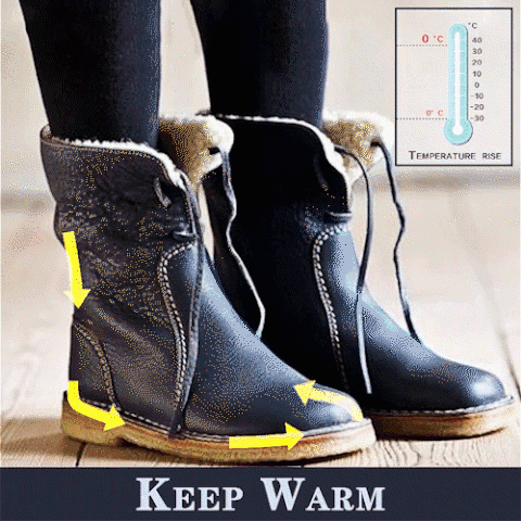 🔥50% sleva dnes - Nenechte si ujít tyto ergonomicky tvarované ortopedické boty - zimní fleecová podšívka + ručně šité👞
