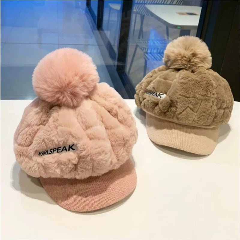 🔥 🔥 Dámská zimní čepice 2025 s krátkou krempou