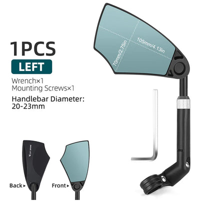 360° nastavitelné zrcátko na řídítka kola